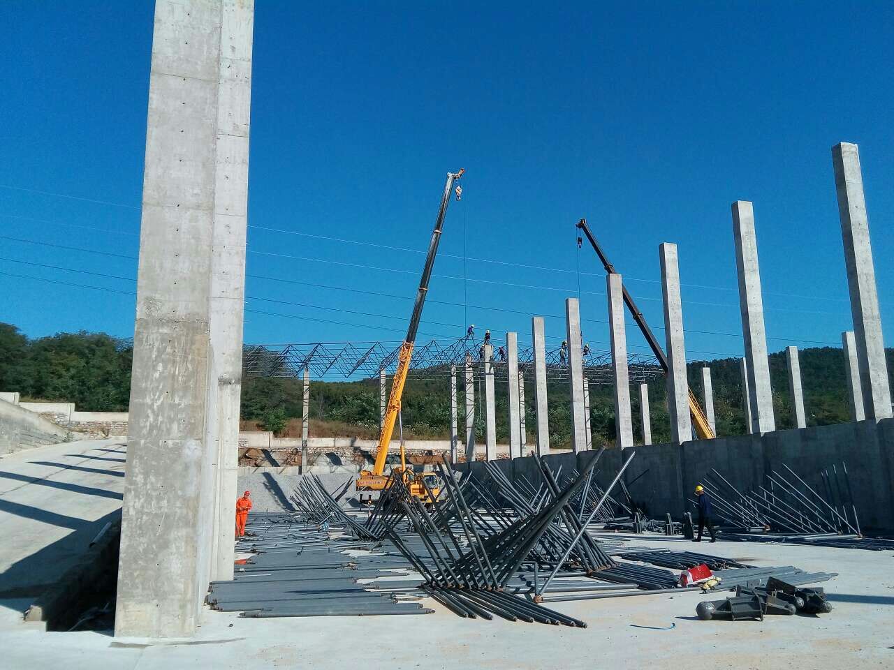 肇东威海搅拌站网架